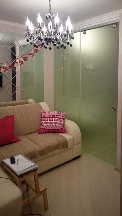 Раздвижная дверь для зонирования помещений