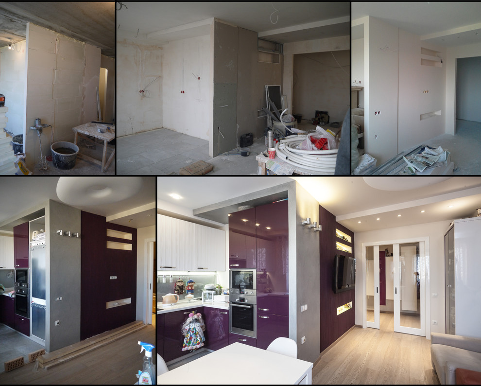 Двухкомнатная квартира в современном стиле.