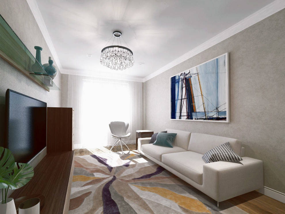 Гостиная в типовом доме