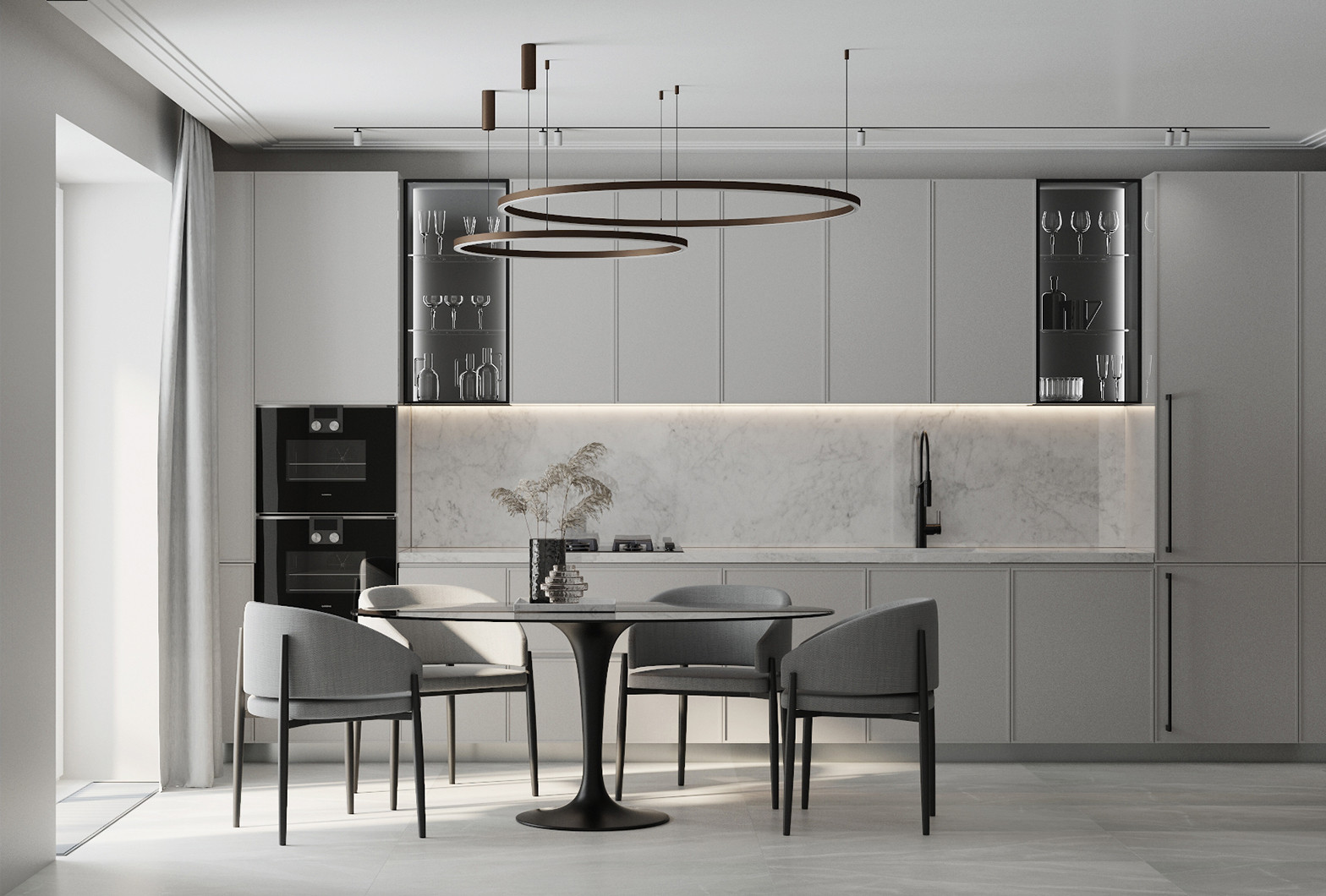 Обложка проекта: ЖК на Рождественской - 74 м2