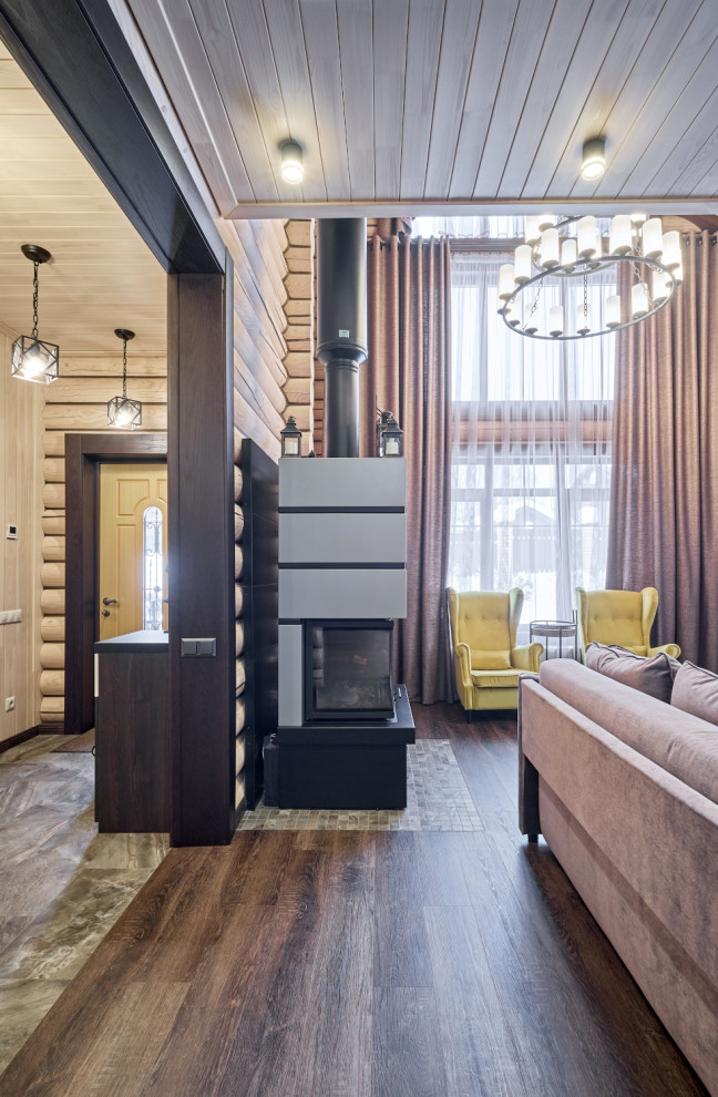 Модель Кантри в бревенчатом доме