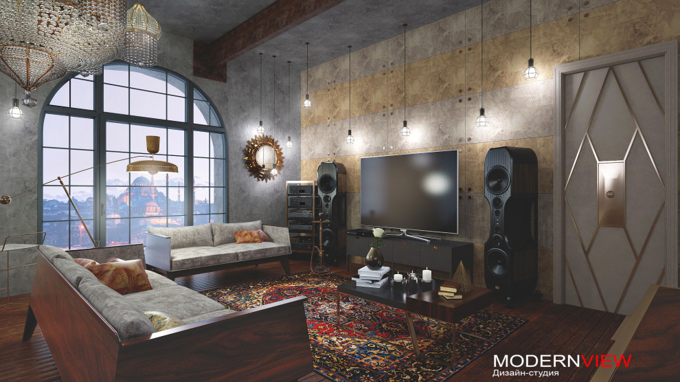 Дизайн проект "Стамбул"Дизайн проект гостиной в восточном стиле, второй вид