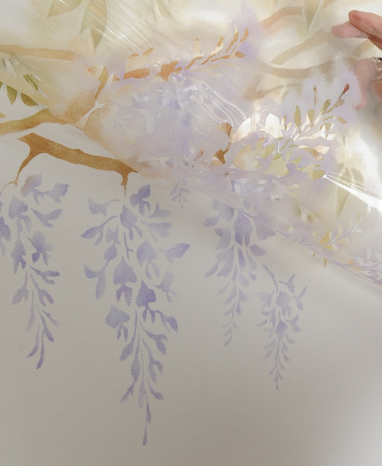 DIY: Роспись стен с помощью трафарета, или Дизайн обоев своими руками