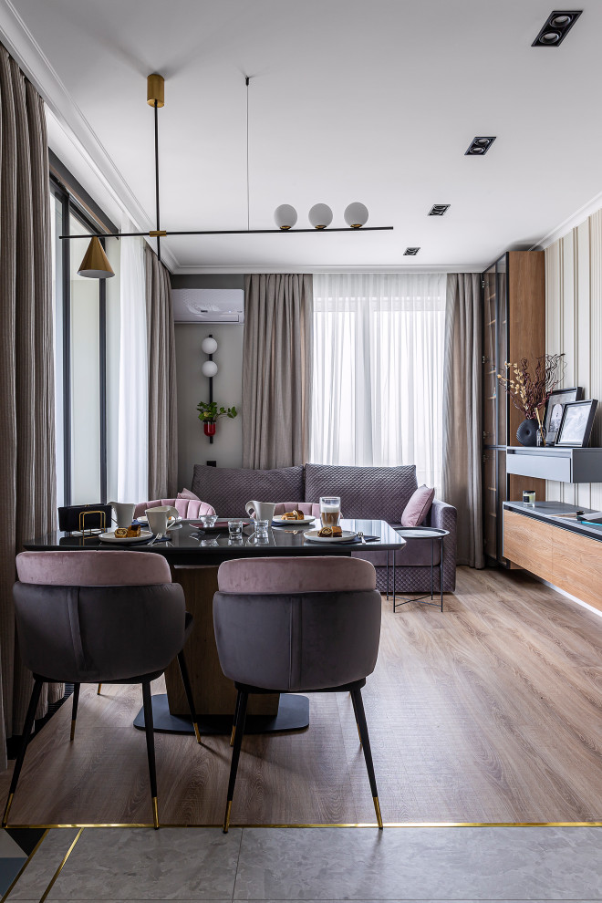 В сиреневых тонах (3-х комнатная квартира 66,7 м²)