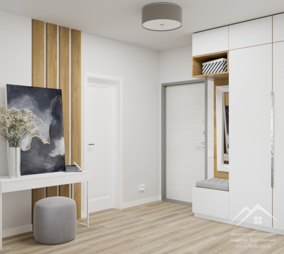 Дизайн-проект интерьера трехкомнатной квартиры 75 м²