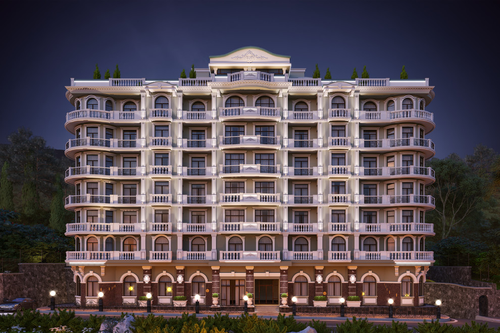 Фасад ЖК Бархатный Сезон