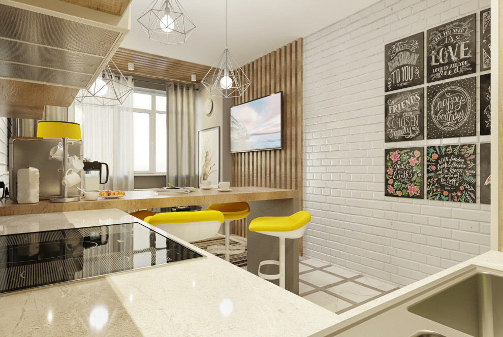 Дизайн интерьера 48 кв/м