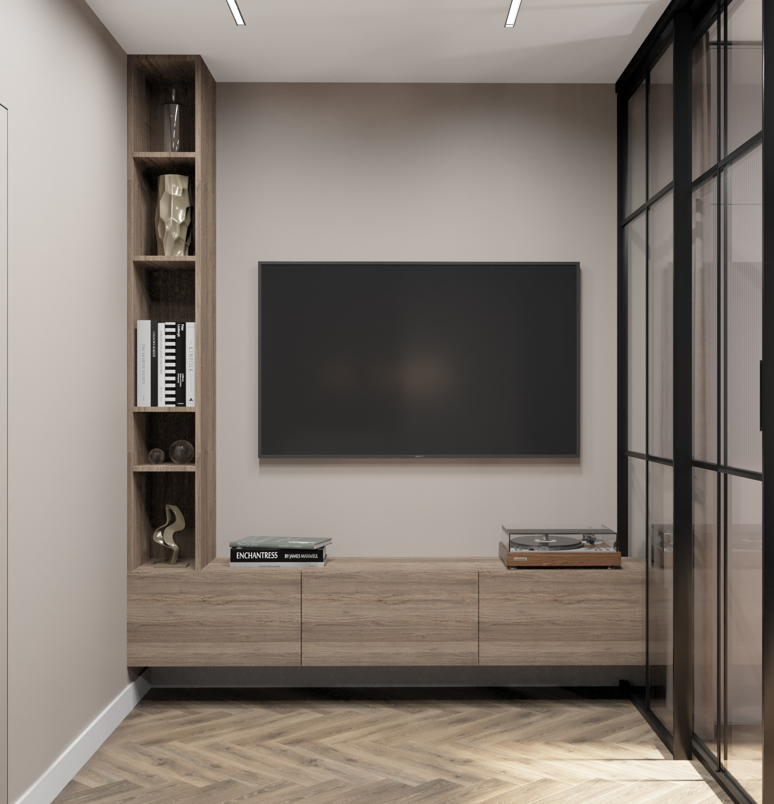 Интерьер современной квартиры 57 м² -  стиль и удобство для семьи