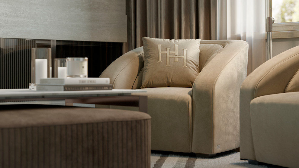 Дизайн таунхауса в резиденции Tweed Park в Москве