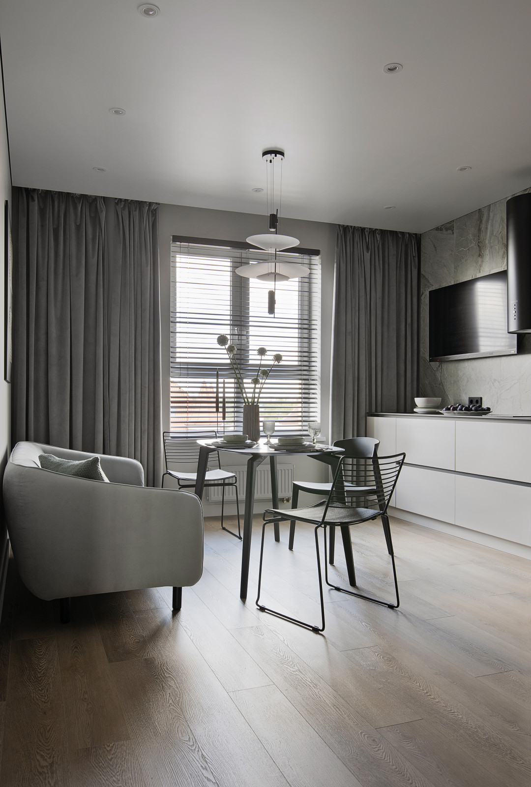 Реализованный дизайн-проекта квартиры под сдачу