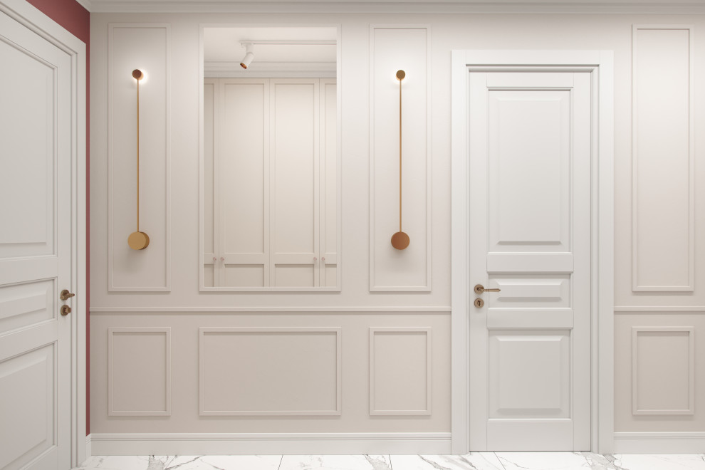 Сиреневая квартира для мамы и дочки