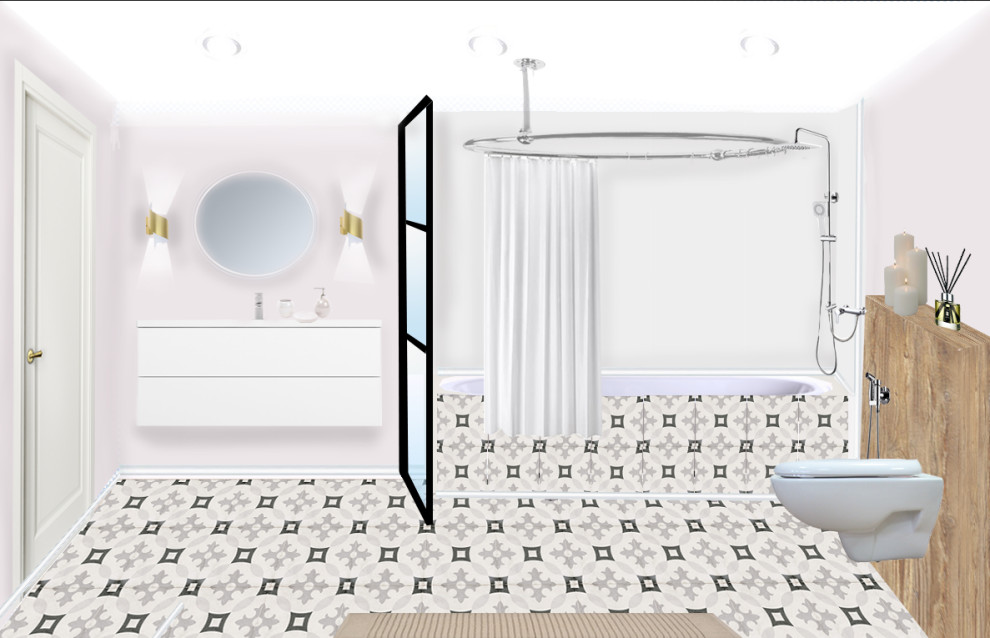 Ванная комната+санузел+постирочная