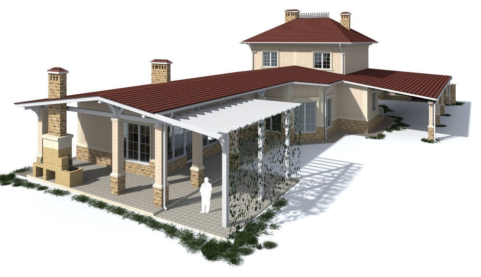 Проект фасада частного дома