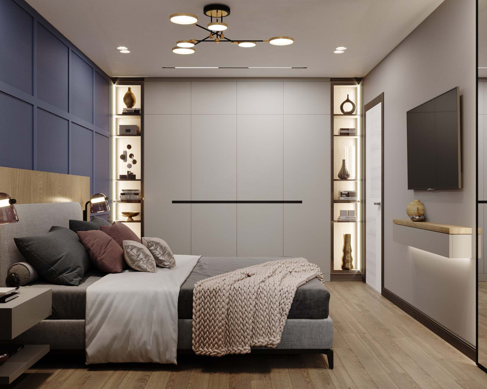 Стильное пространство для холостяка и его любимца