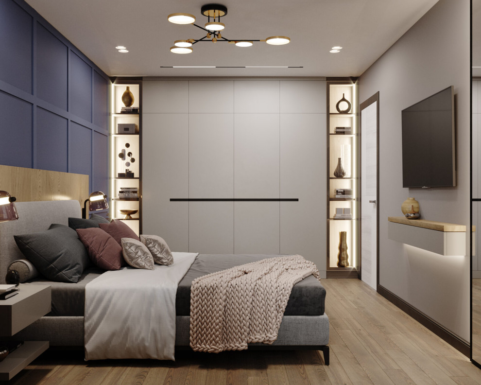 Стильное пространство для холостяка и его любимца