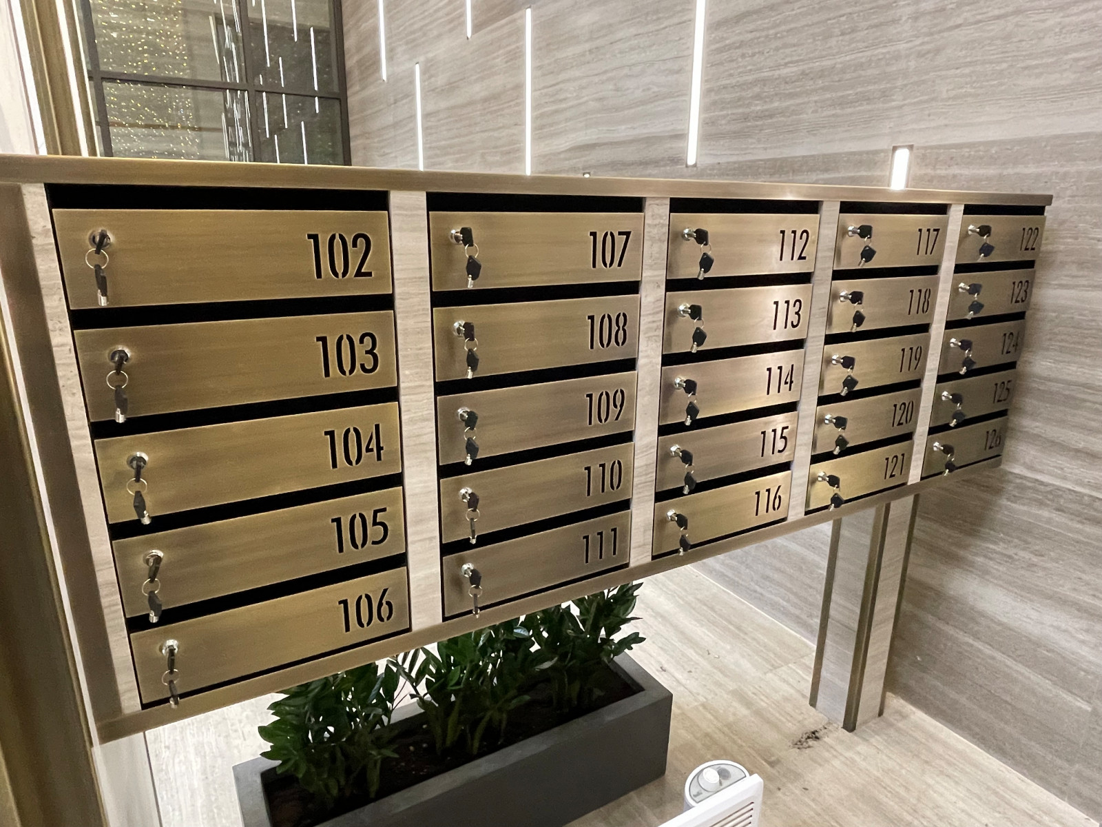 Почтовые ящики для ЖК и БЦ на заказ