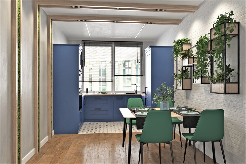 Квартира 60 кв.м  в стиле лофт + современный стиль.