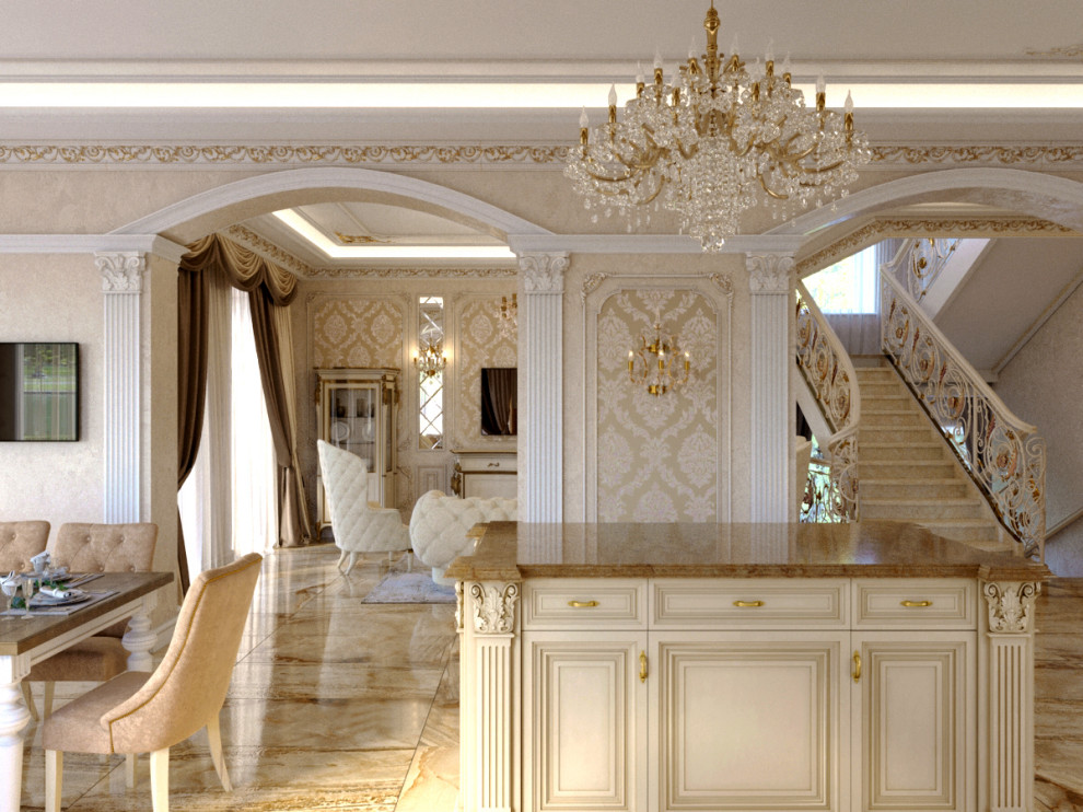 Дизайн интерьера загородного дома в классическом стиле