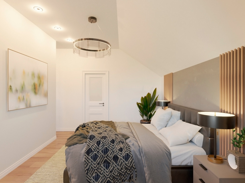 Проект спальни с выделенной гардеробной