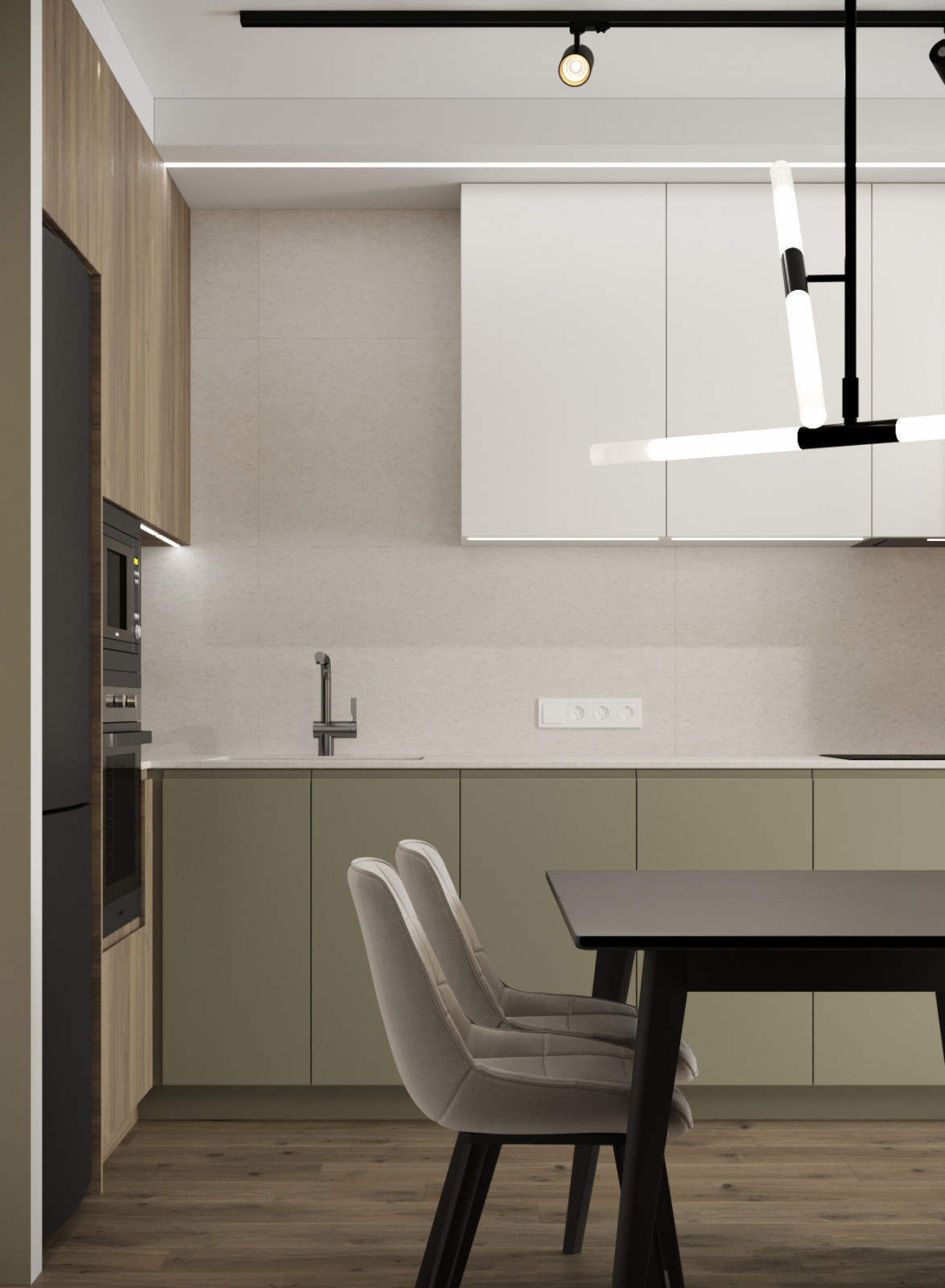 Дизайн-проект квартиры на Авиаторской 72,15 кв.м