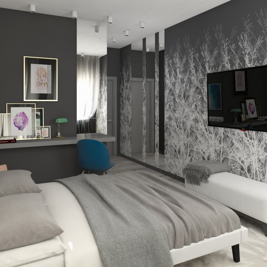 Квартира для молодой семьи в туманном настроении