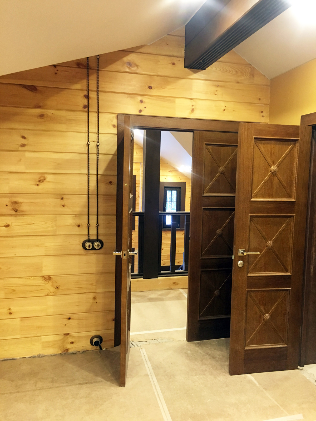 Двухэтажный коттедж из клееного бруса, Успенское ш.