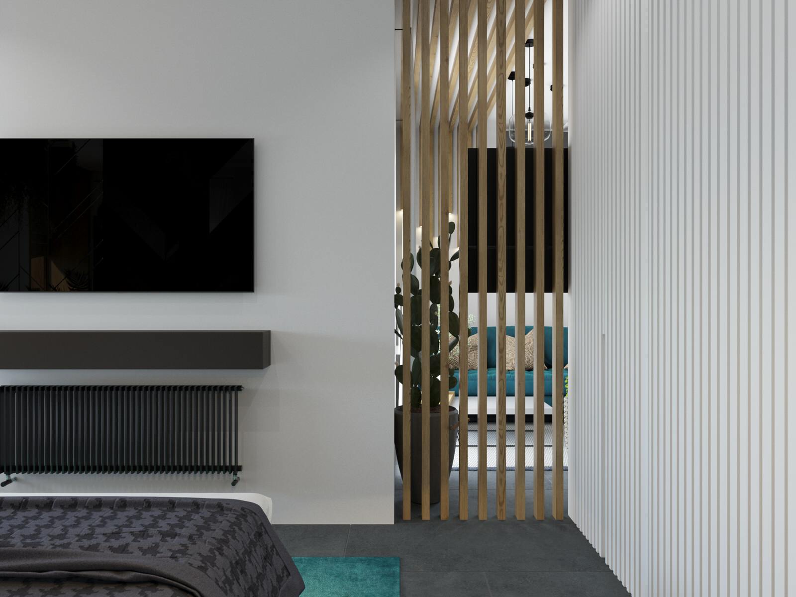 современная квартира "Белый квадрат"