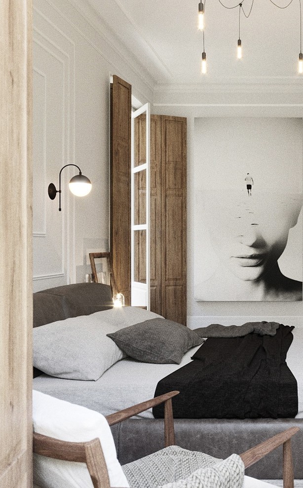 Спальня в исторической квартире