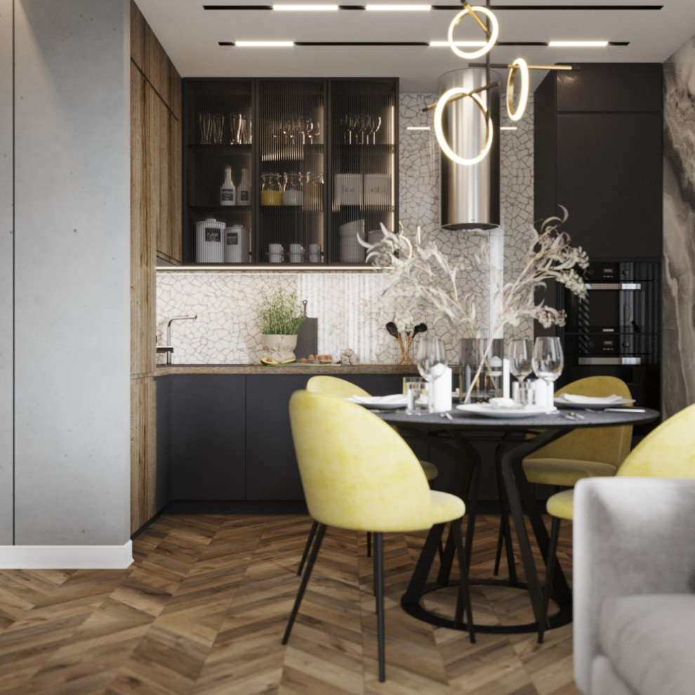 Обложка проекта: Кухня-гостиная 25 кв.м