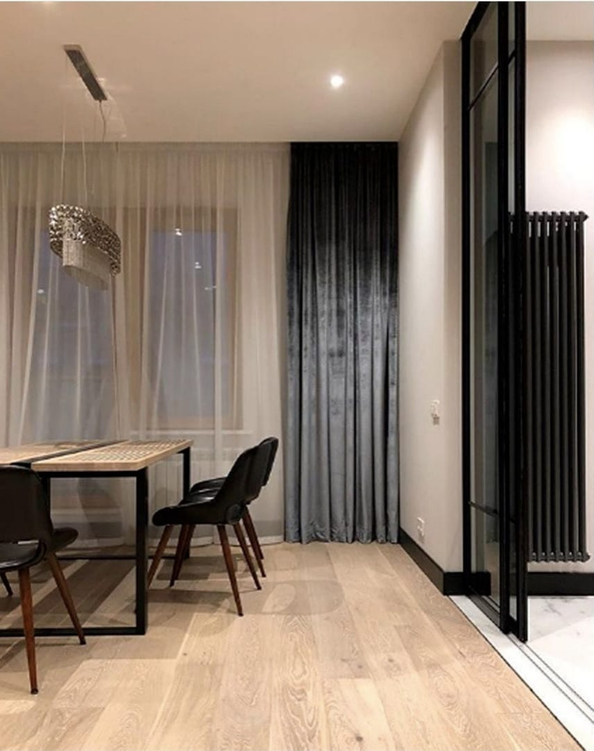 Раздвижные перегородки Raumplus для кухни-столовой