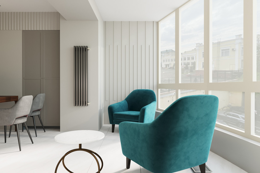 Уютная и светлая квартира с видом на реку для молодой пары