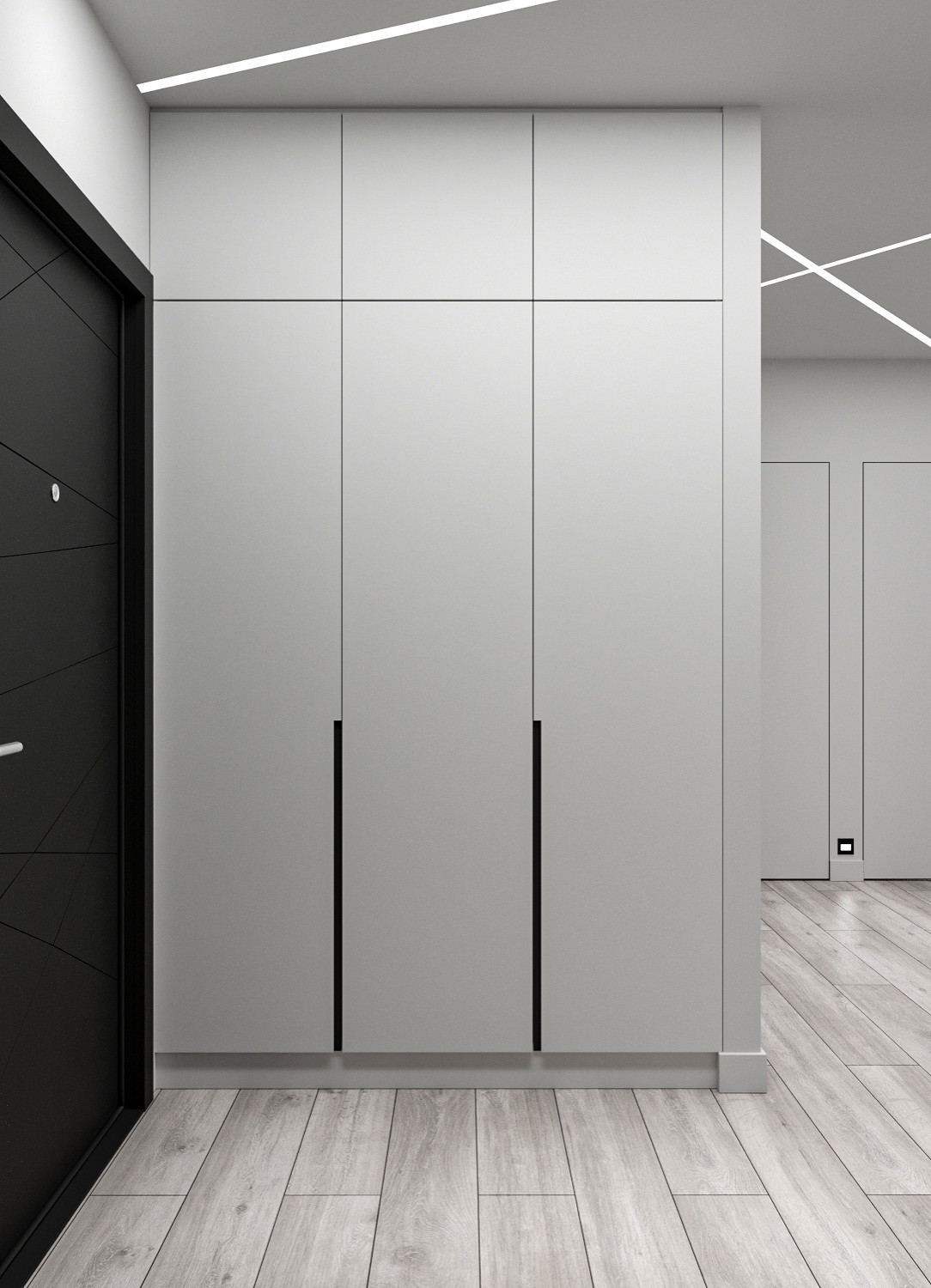 Минималистичная квартира с перетекающими гармоничными пространствами.