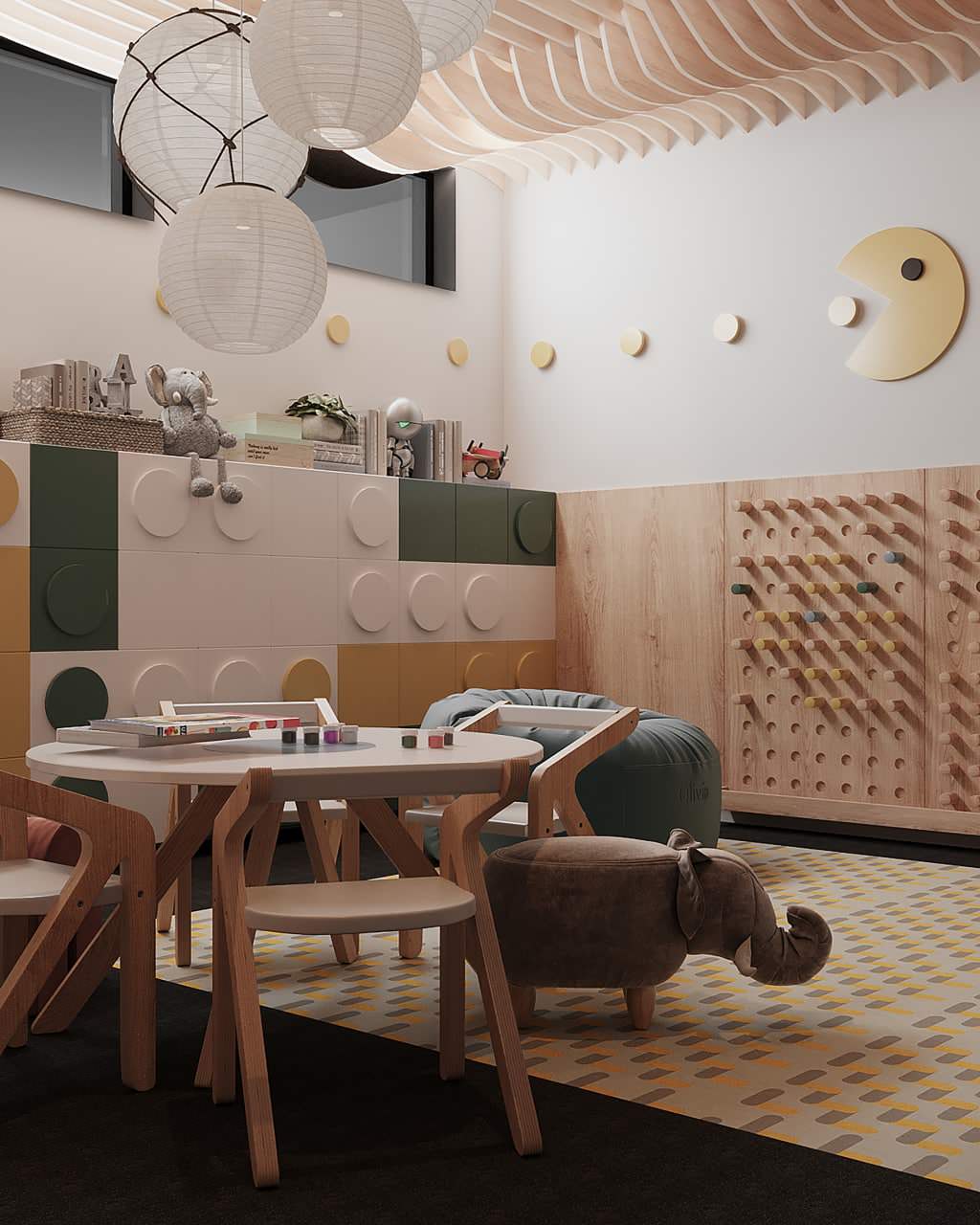 Детская комната с санузлом в Бизнес Центре