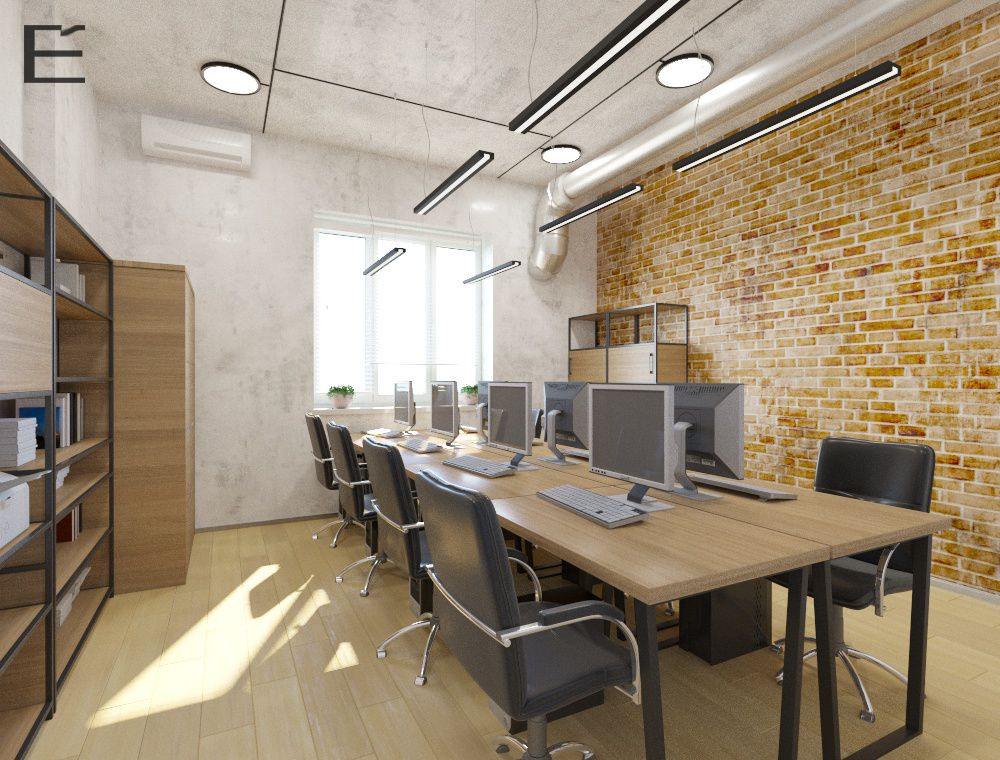 Офис страховой компании в стиле ЛОФТ