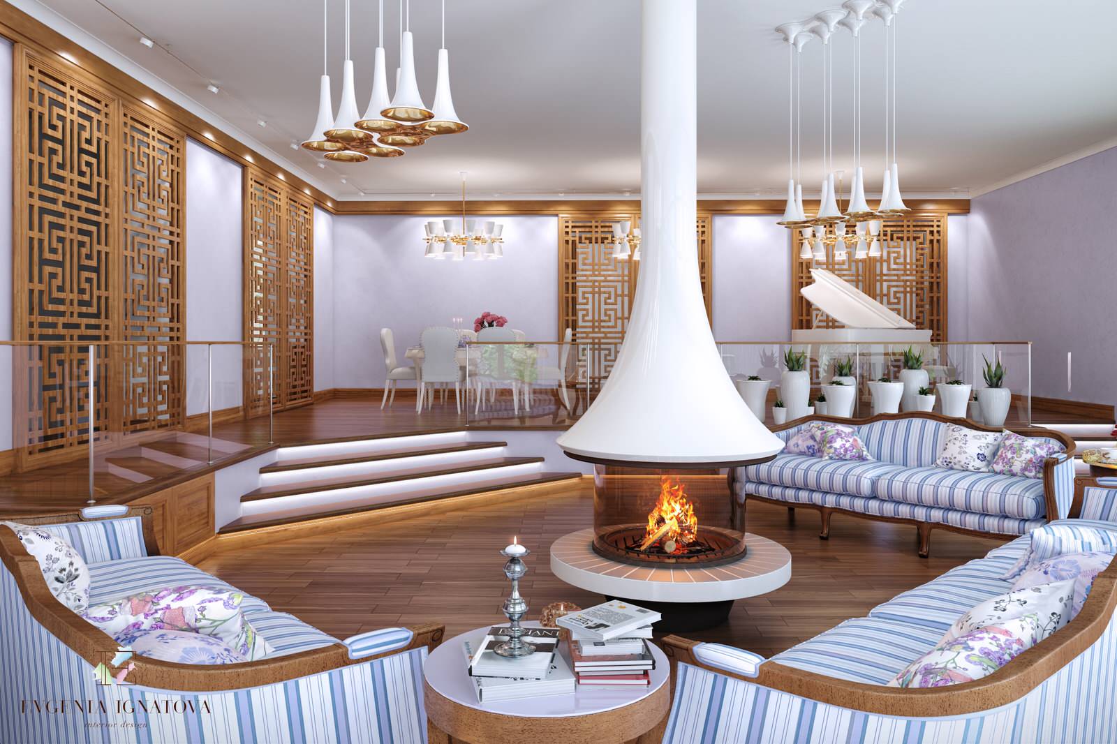 Дом для семьи стремя детьми (780 кв м)