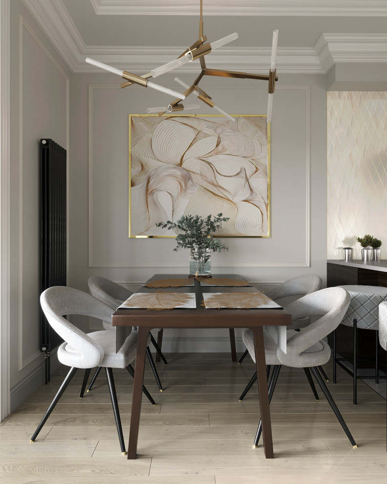 3D визуализация кухни-гостиной