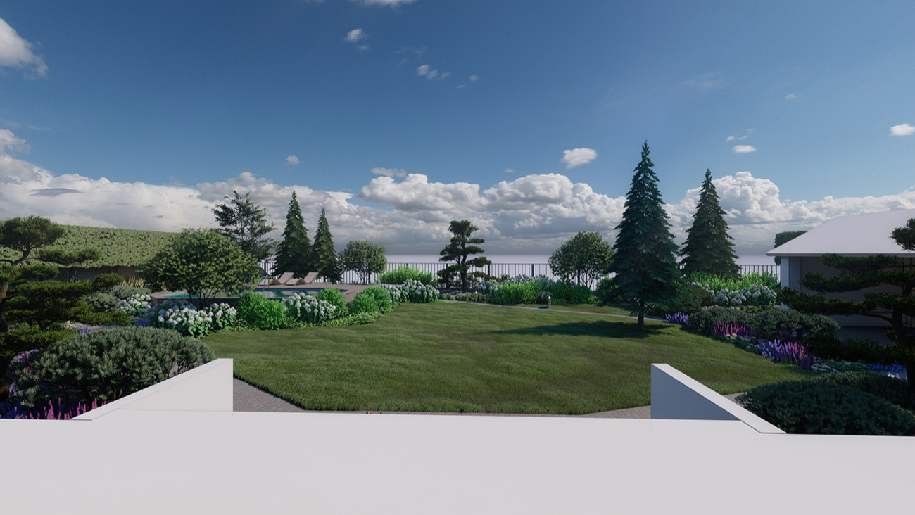 Визуализация проекта частного сада