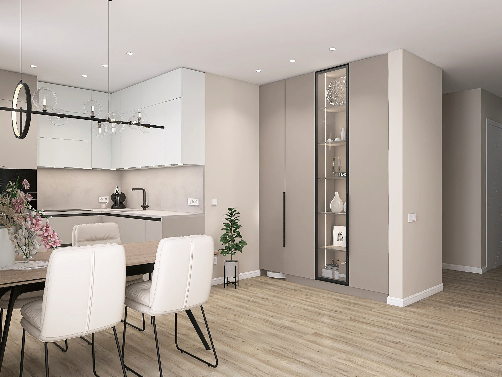 Проект кухни-гостиной в ЖК Рафинад г. Вологда