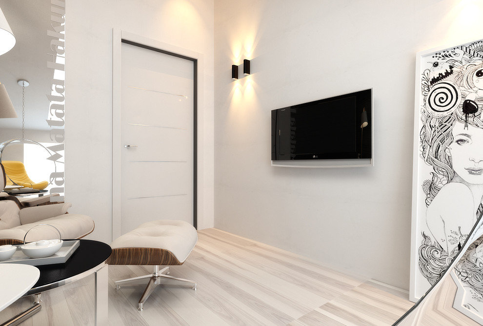 Обложка проекта: Под Крышей многоэтажного дома (Двухуровневая квартира)