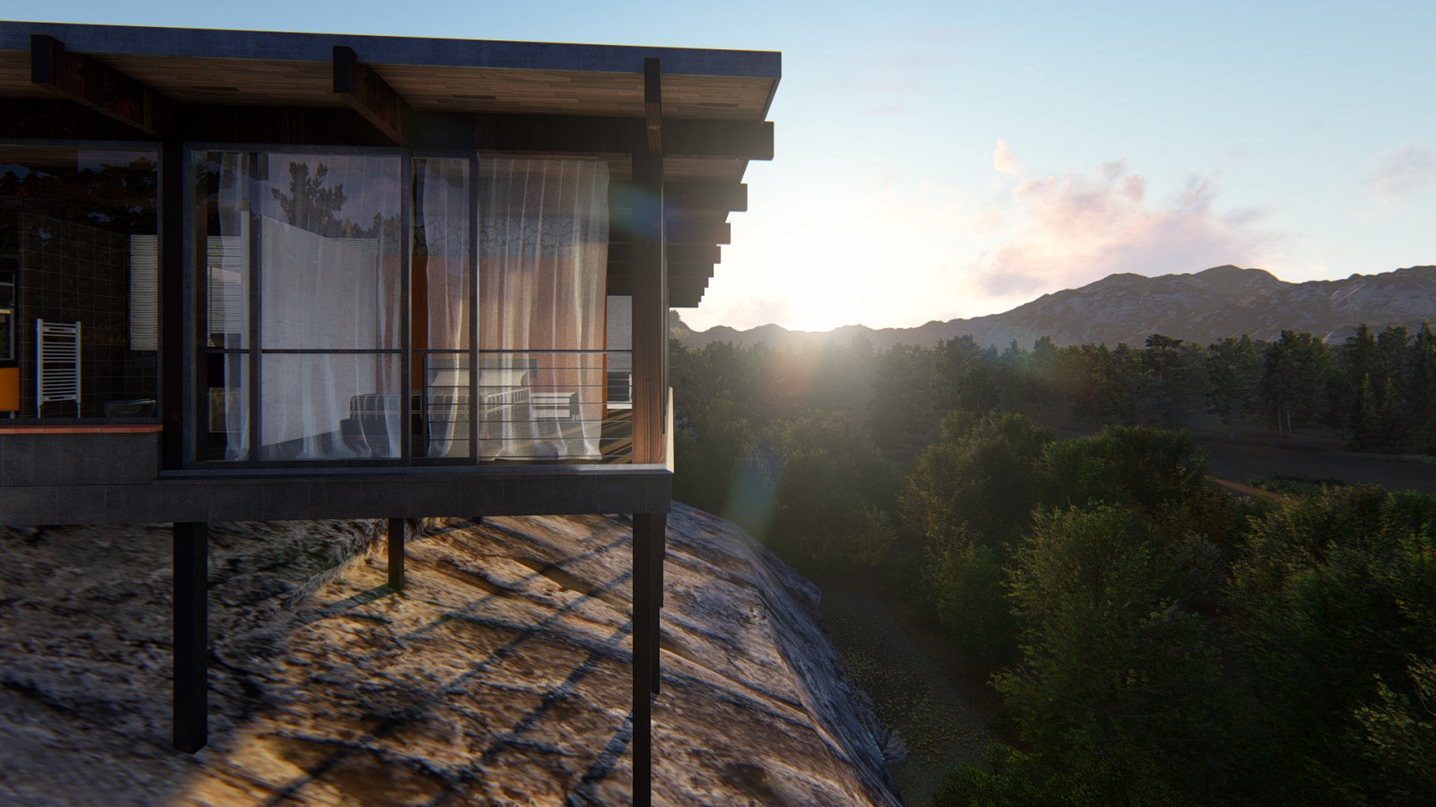 Дом на скале в г. Бахчисарай