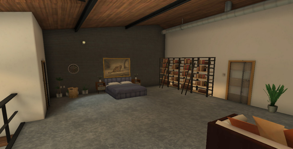 3D проект дома в лесу