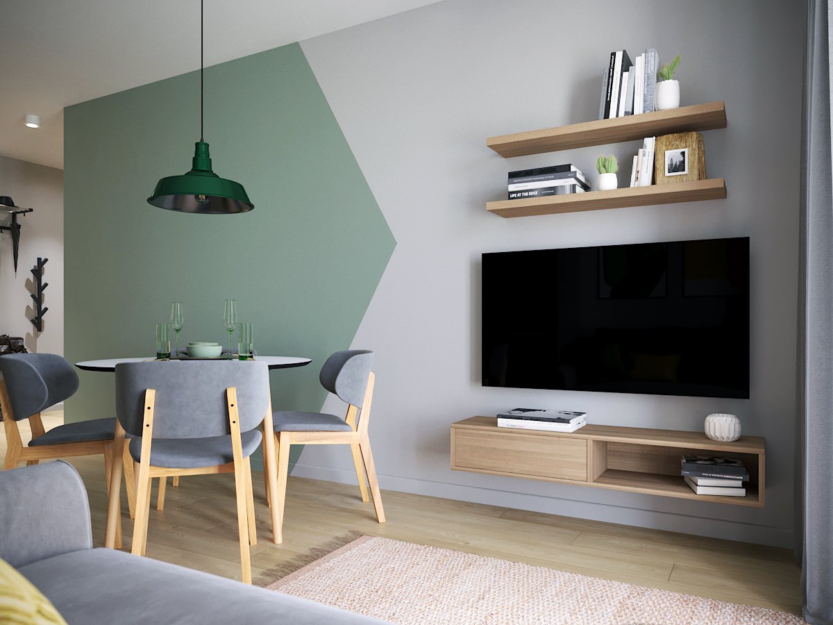 Зеленые акценты в ЖК "Цветной бульвар"