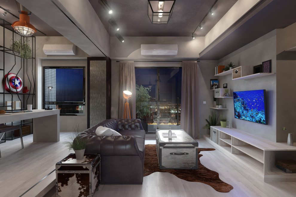 Визуализация мужского интерьера.