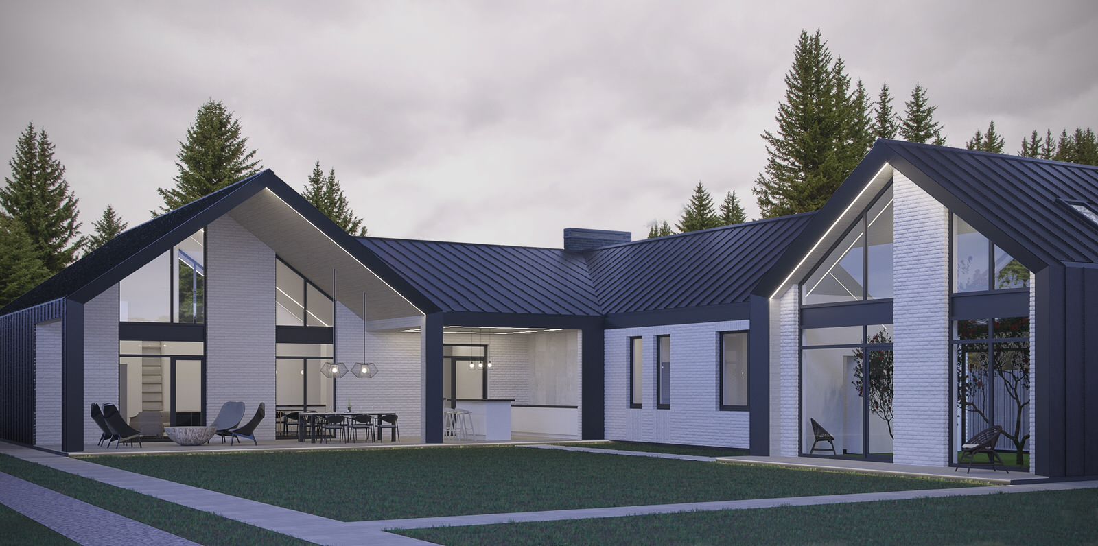 Дом в стиле BarnHouse (БарнХауз)