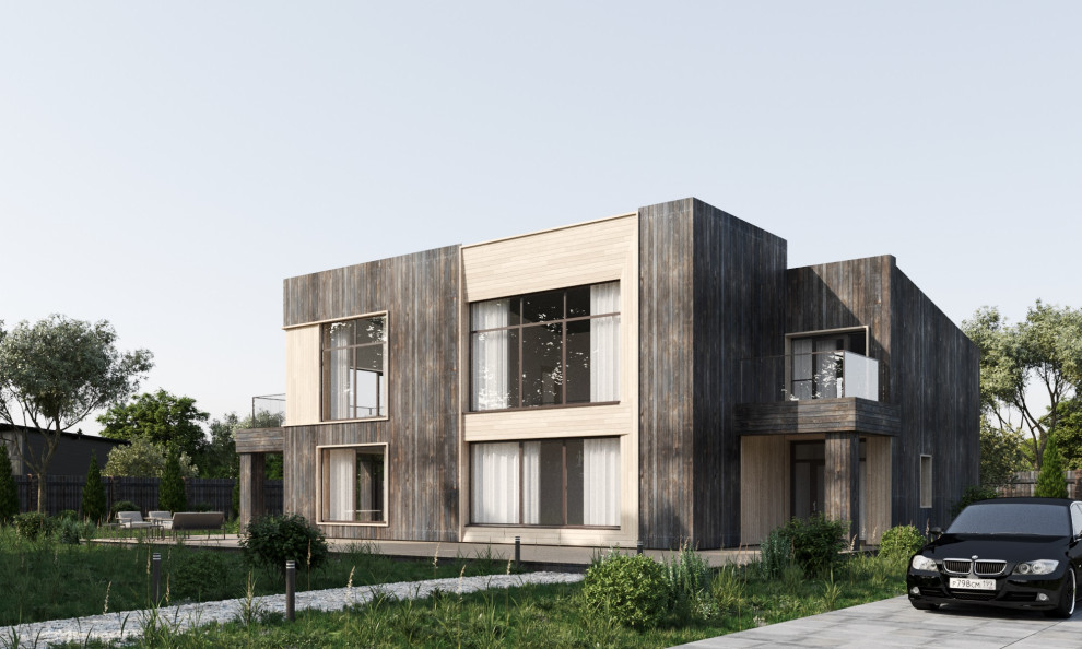 Вид с въезда на участок