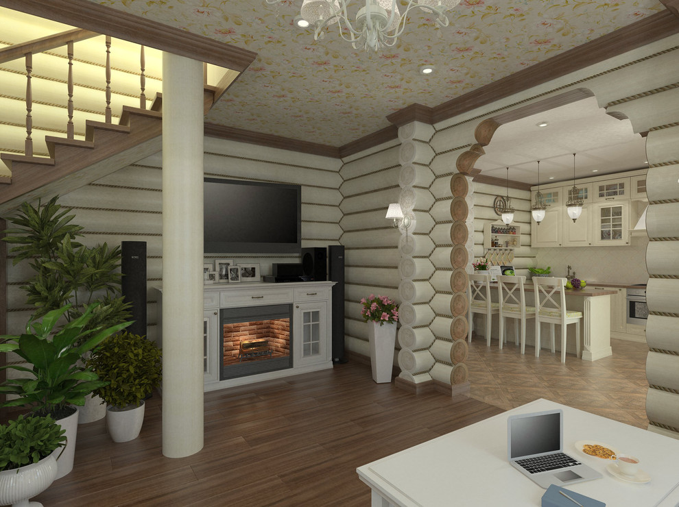 Интерьер бревенчатого дома в г. Кодинск