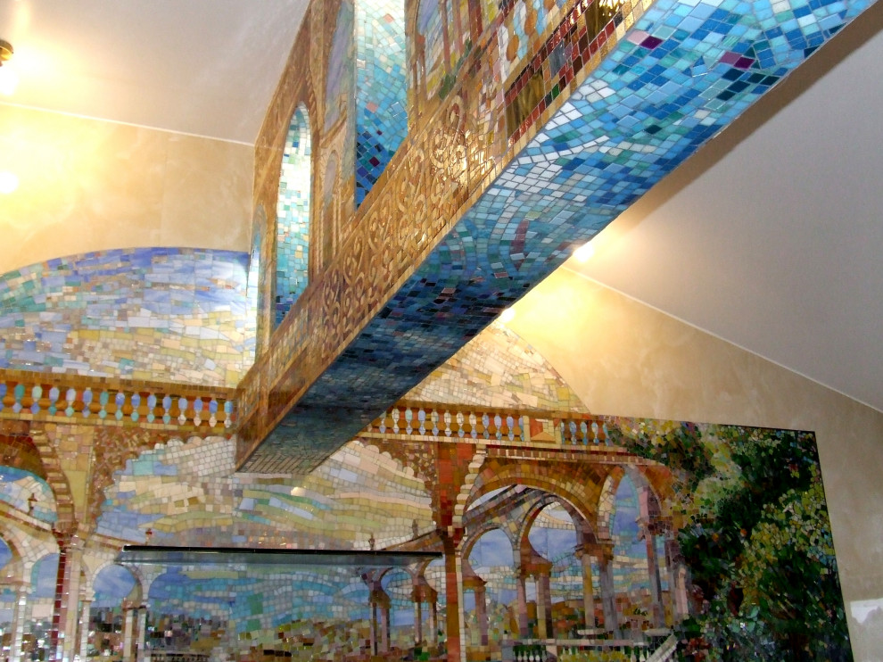 Оформление бассейна в частном доме.