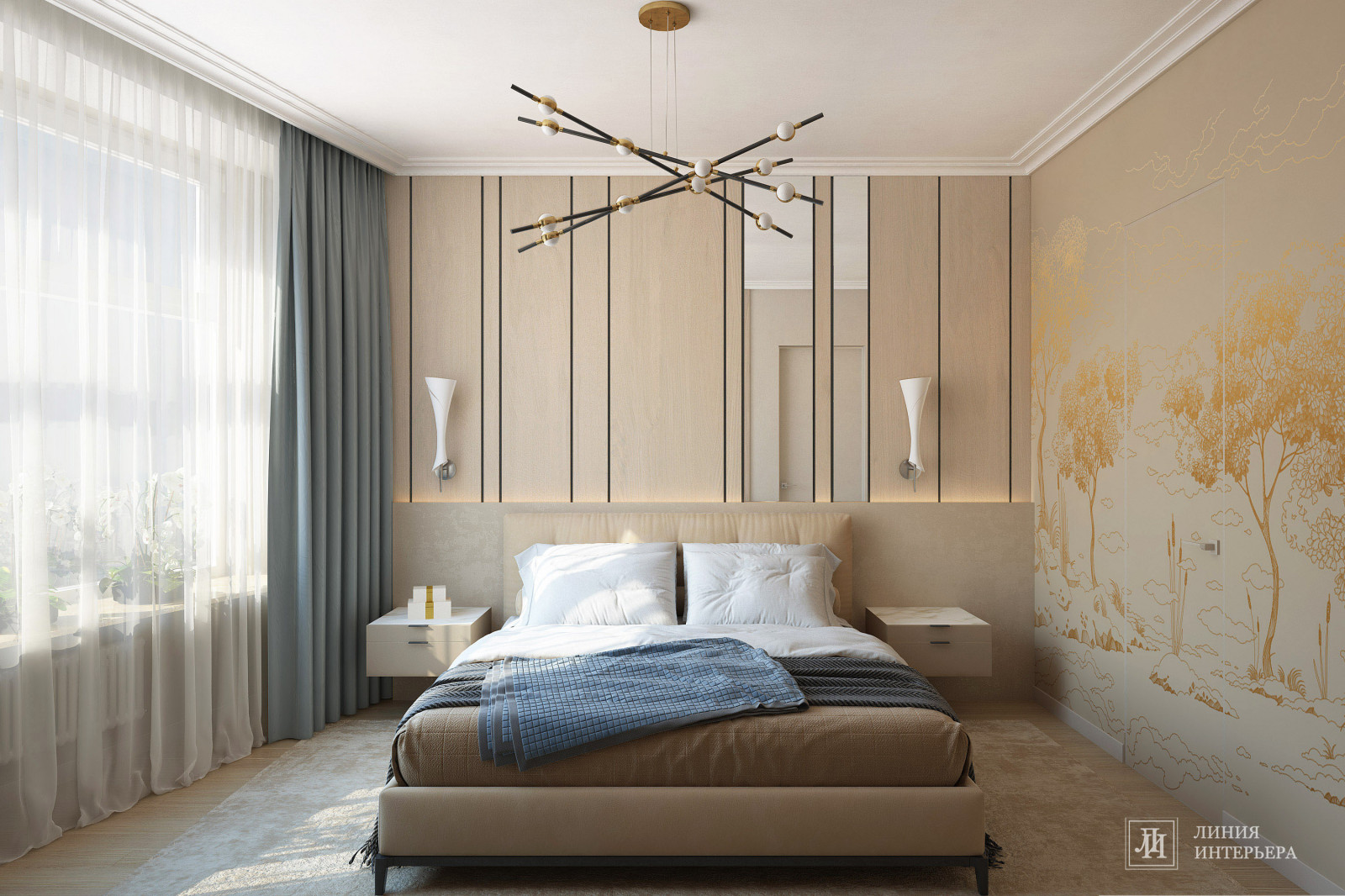 Дизайн интерьера 3-х комнатной квартиры в ЖК Триколор