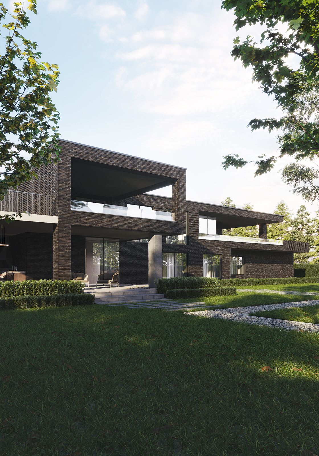 Обложка проекта: Проект архитектуры дома и сада в п. Нелжа Врн. обл.