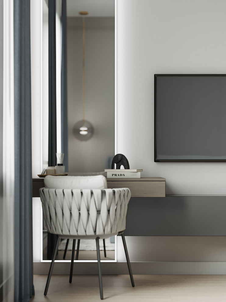 Дизайн-проект 3-комнатной картиры ЖК "Дом на Грота", 102 кв.м, Спб